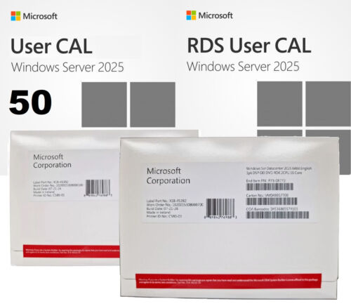 Windows Server 2025 Standard | Datacenter 16Core DVD OEM Pack + RDS + CALs - Picture 3 of 29