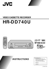 JVC HR-DD740U VCR Owners Instruction Manual Reprint