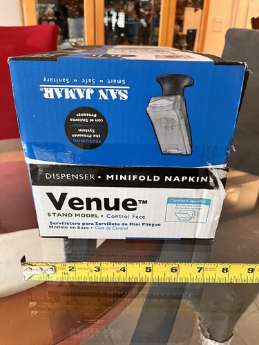 Brand New Sealed San Jamar H5000STBK Venue Minifold Napkin Dispenser with Stand - Picture 6 of 6