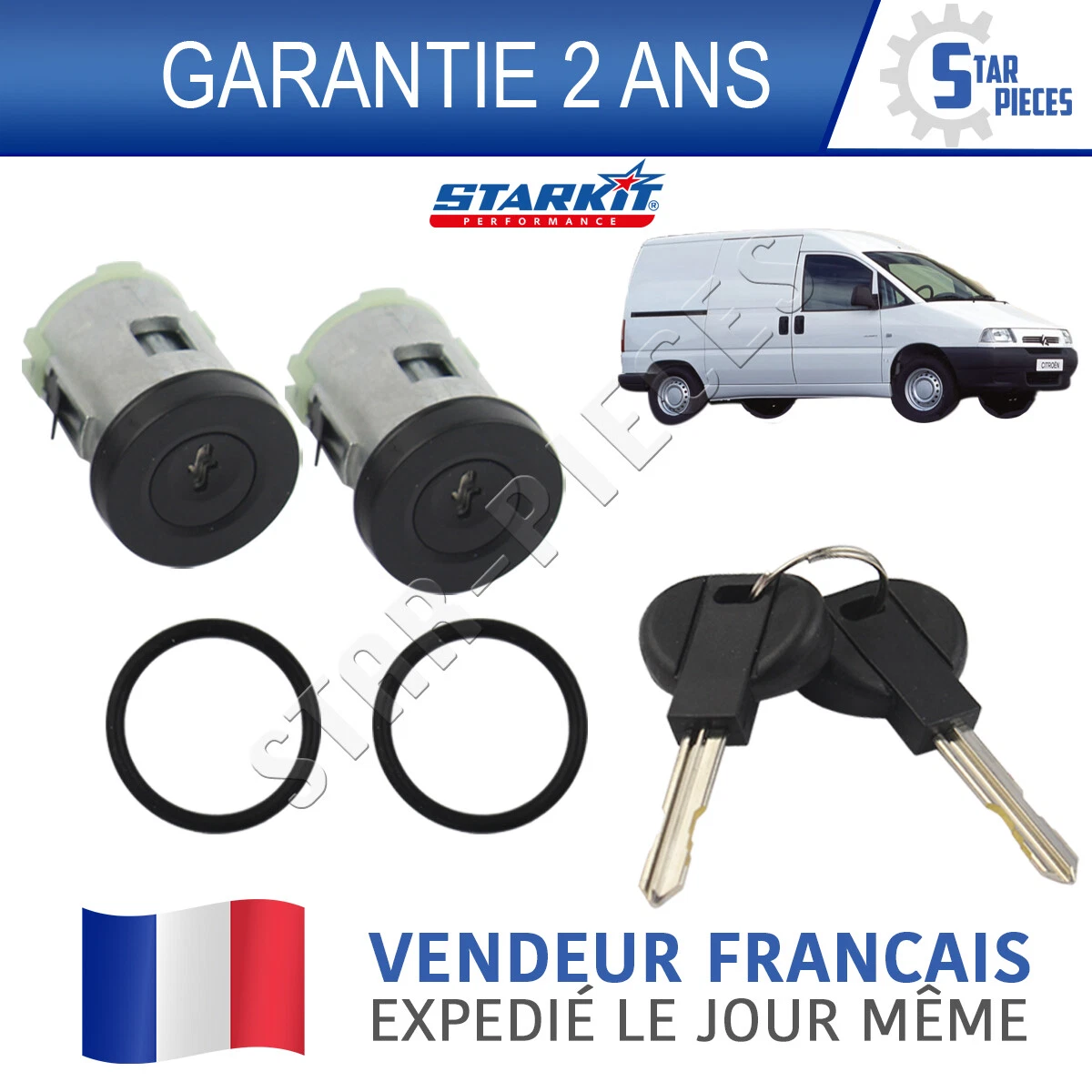 Lot de 2 verins de hayon-coffre Citroen XM