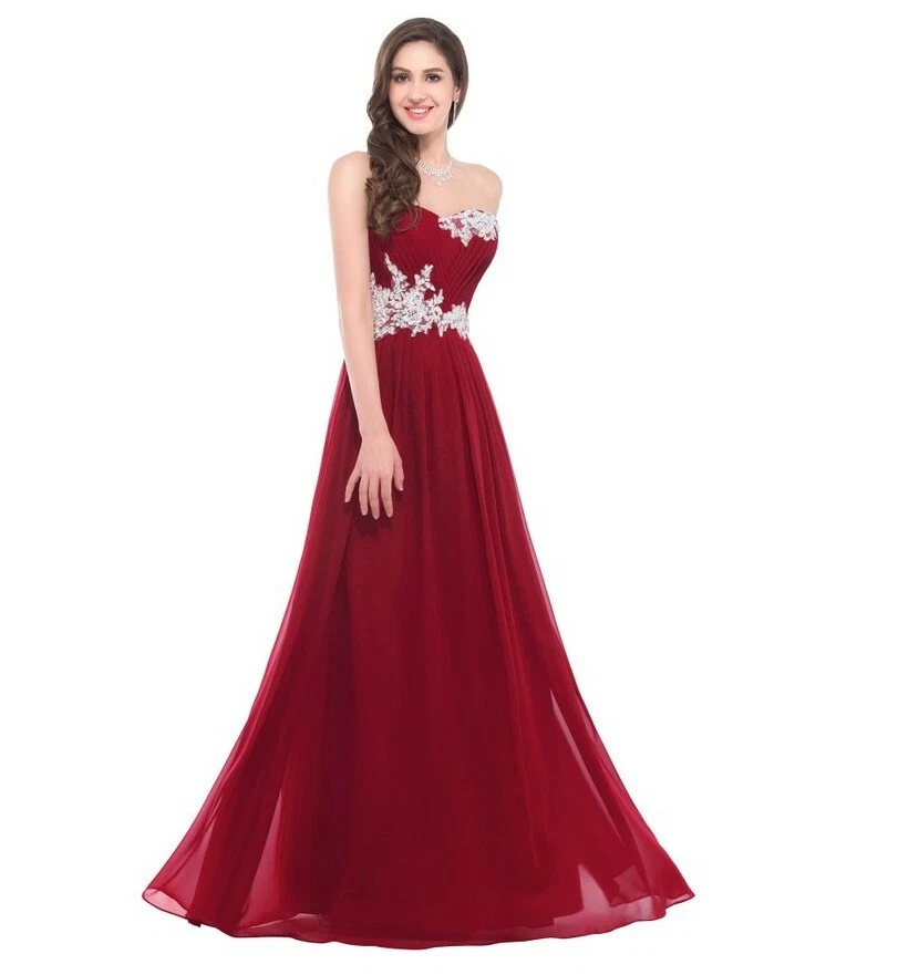 NEU Abend Formelles Party Ballkleid Abschlussball Brautjungfer Paillettenkleid  - Bild 3 von 4