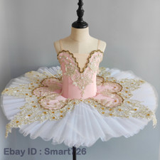 Ballet Dance Costumes Fairy Professional Peach Sugar Ballet Dance Pancake Tutu