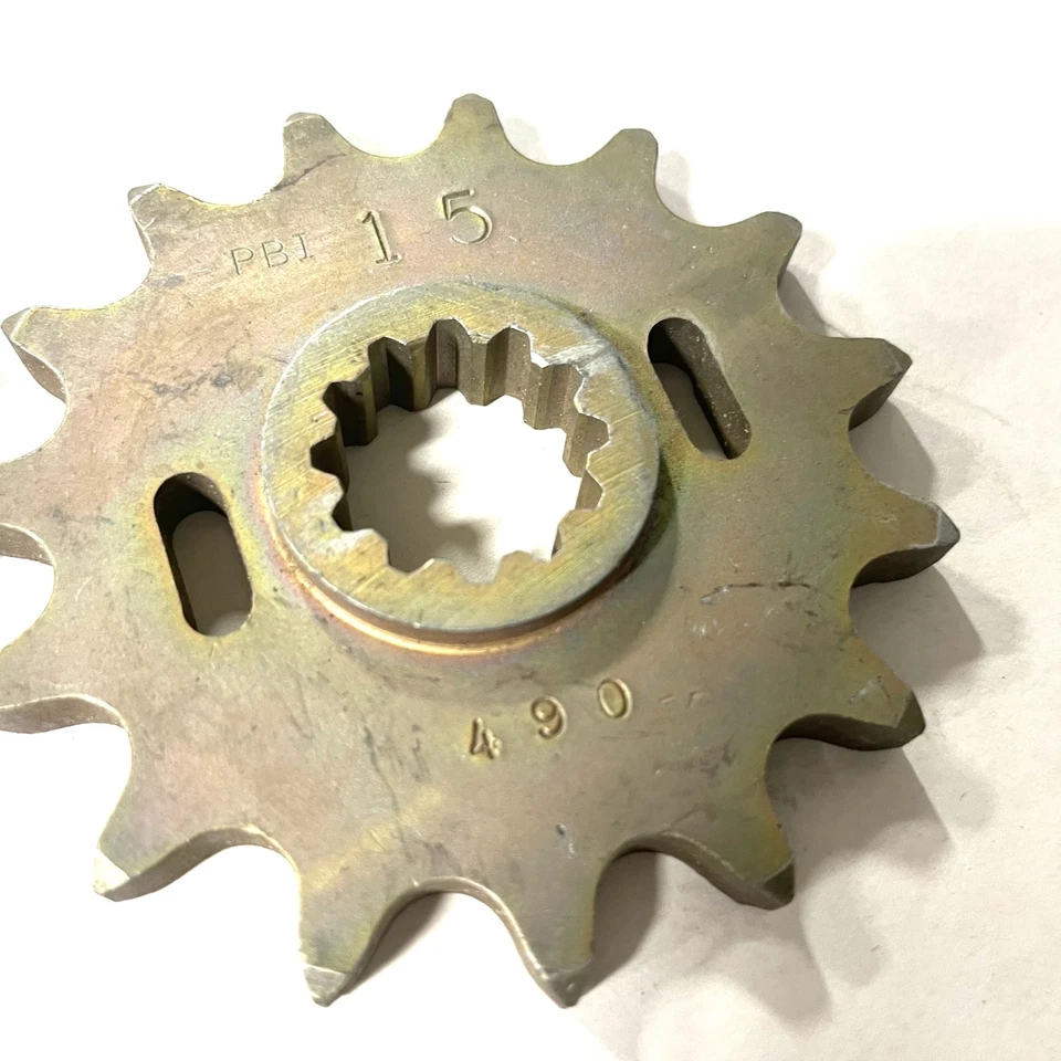 *LIQUIDACIÓN* 2 PCK PBI 490-15T 630 Piñón delantero Kawasaki KZ-1000/P KZ-1100 GPZ Foto 3 de 4