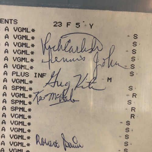 1986 Feuille de programmation signée Boston Celtics Team ? Bill Walton NO BIRD BAS AUTHENTIQUE ! - Photo 4/10