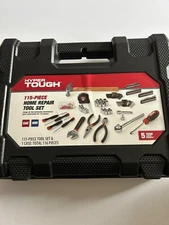 Hyper Tough 115-Piece Home Repair Tool Set With Case For DIY & Professional Use