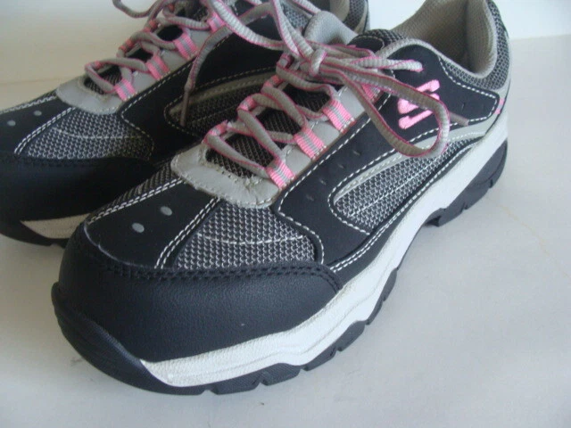 Skechers Work Steel Toe Size 8.5 Black Gray Sneakers 76601