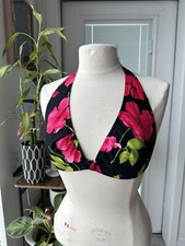 COLE of California Small Vintage Halter Bikini Swim Top