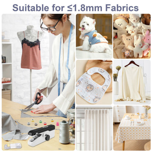 Mini Portable Smart Electric Tailor Stitch Hand-held Sewing Machine Home Travel - Picture 7 of 9