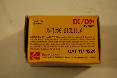 Kodak Royal Gold 100 ISO C41 process 35mm color print film 36