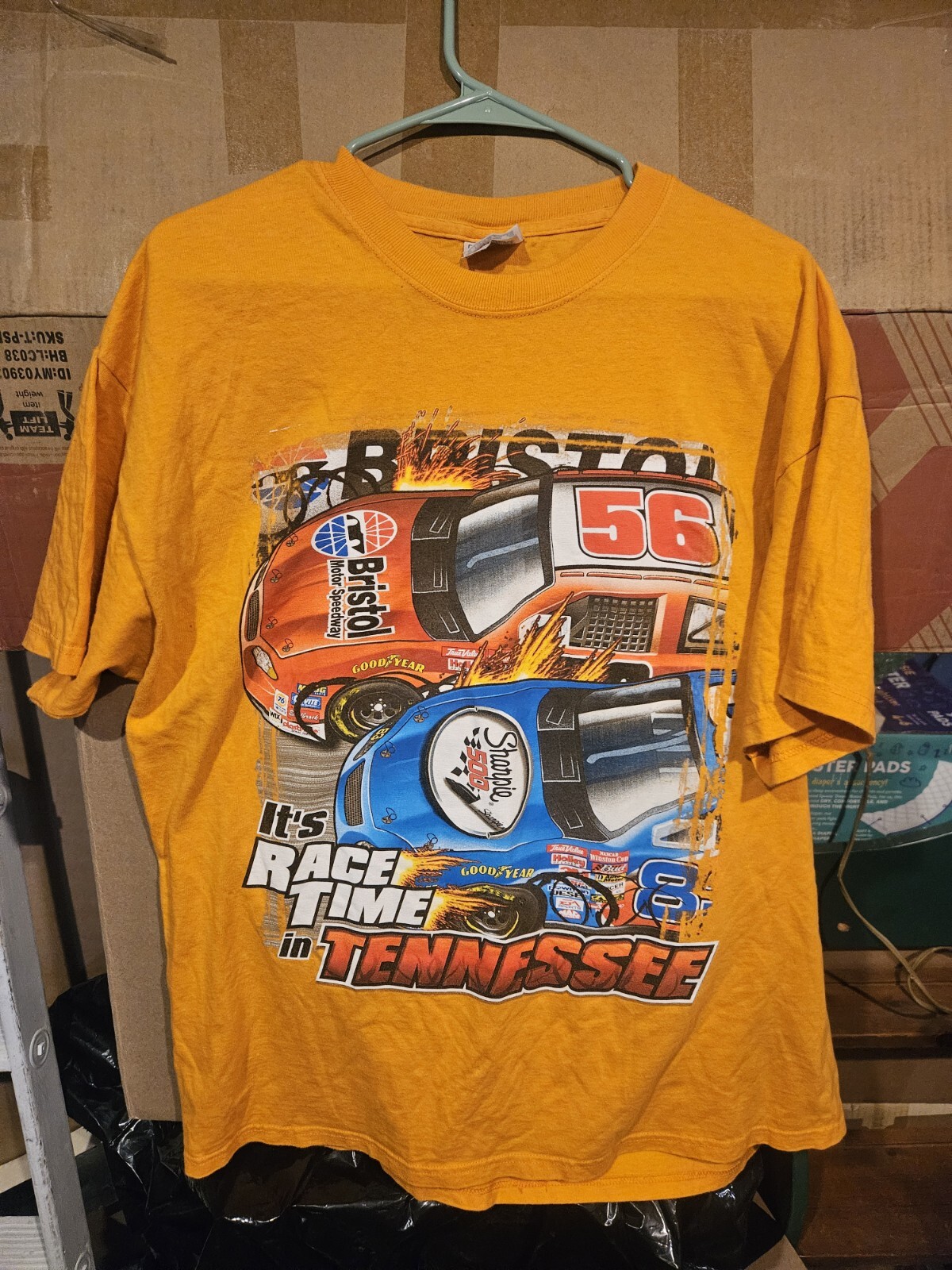 NASCAR 2003 Bristol Motor Speedway Mens XL Front Back Print T-Shirt