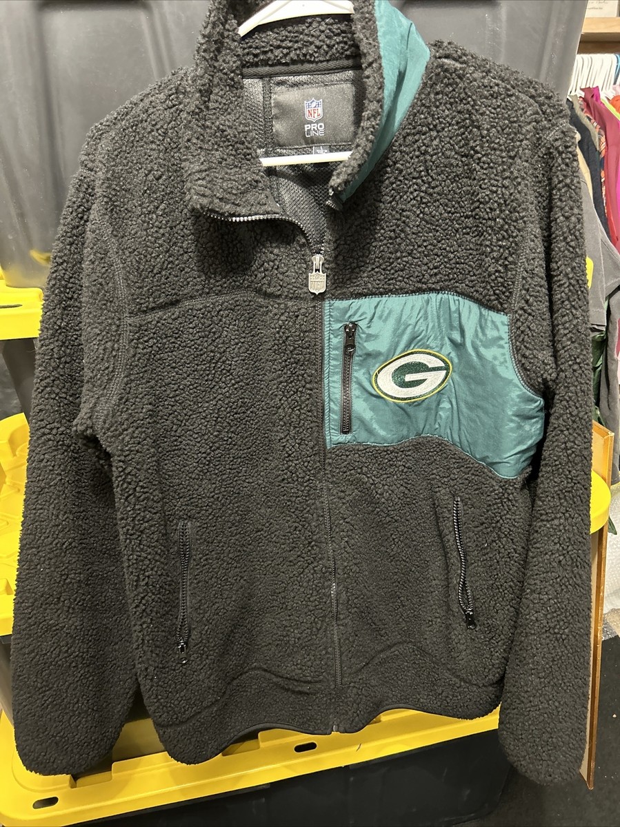 Green Bay Packers Jacket Pro Line Full Zip Men's L Vintage