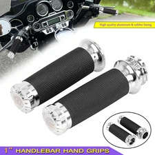 1" Handlebar Hand Grips For Harley Street Electra Glide FLHTC Road King Softail