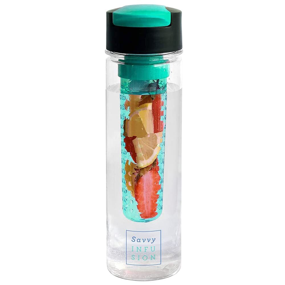 Flip Top Fruit Infuser Water Bottle - Unique Leak Proof Lid for Hikes, Outdoo...