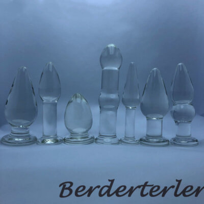 7 Pcs/Set Glass Huge Anal Plug Anal Dildo Buttplug Anal Bead Transparent  Sex Toy | eBay