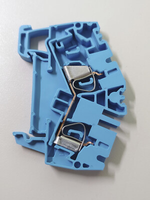 Weidmüller ZDU 4-2/2AN BL N-Durchgangsklemme, Zugfederanschluss, 4mm², blau