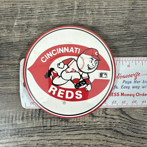 Vintage 1972 - 1992 CINCINNATI REDS ☆RARE☆ 3 1/2" MLB Pin Button Not Modern - Picture 3 of 3