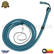 BULL WHIP 04 Feet long 16 Plaits Para-cord Nylon CUSTOM BULLWHIP