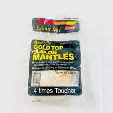 Coleman #51 Slip-on Bayonet Style Leisure Line Gold Top Lantern Mantles 2 Pack