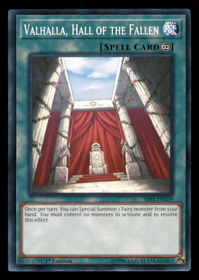 YuGiOh Wave of Light Structure Deck Valhalla, Hall of the Fallen SR05-EN029