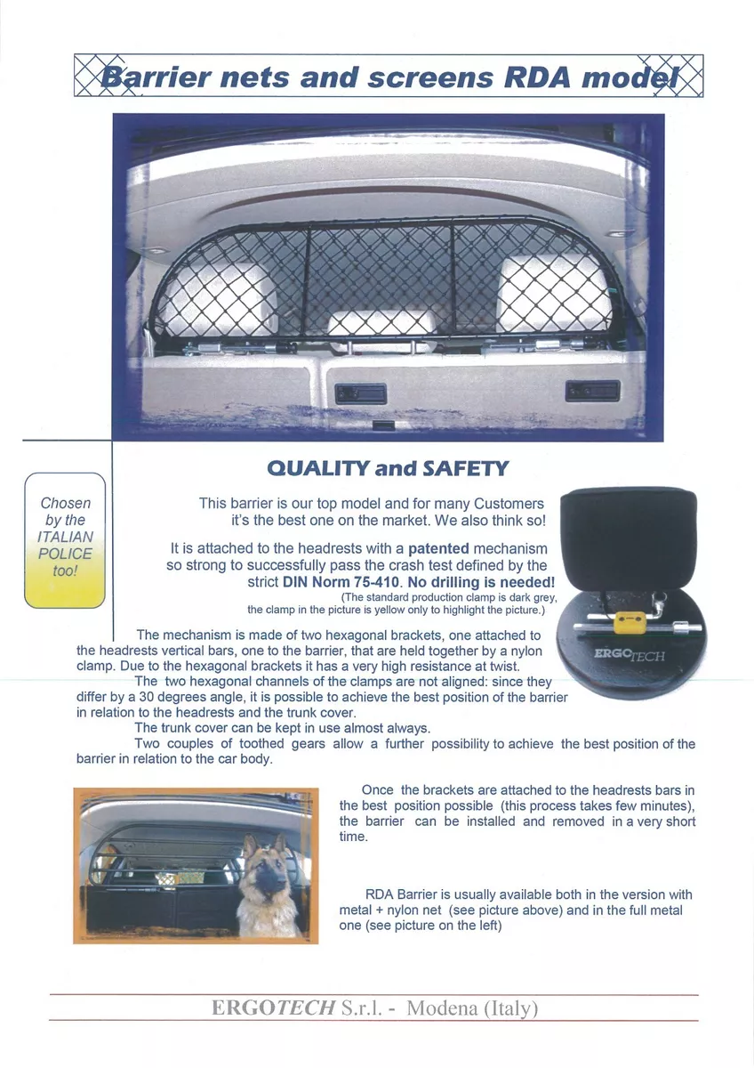 Hyundai tucson top cargo barrier