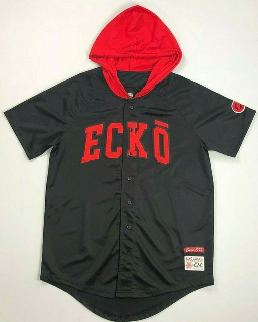 Men's Ecko Unltd. Hooded Short Sleeve ButtonFront Jersey Shirt eBay