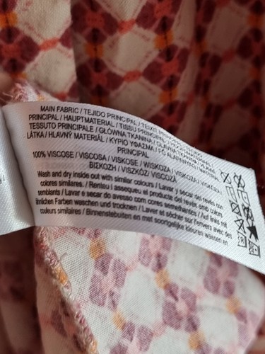 Vestido midi Primark oversize estampado multicolor en capas talla 10 - Imagen 4 de 4