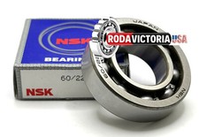NSK JAPAN 60/22 DEEP GROOVE BALL BEARING, OPEN TYPE, NO SEALS 22x44x12 mm