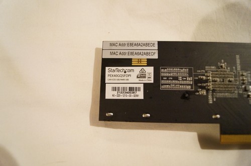 StarTech.com PEX40GQSFDPI Dual Port QSFP+ Server NIC Card Intel XL710 Chip #A-11 - Afbeelding 6 van 8