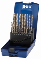 Bohrcraft Spiralbohrer Z3 HSS-E Co5 3-Schneider, P-PLUS 19-Tlg. 1,0- 10,0X0,5 Mm