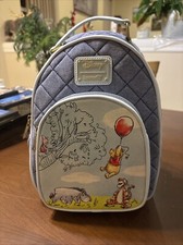 Disney WINNIE THE POOH new LOUNGEFLY mini backpack Tigger Piglet Eeyore