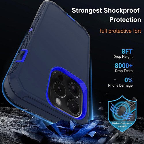 Pour iPhone 11/11 Pro Max Coque Téléphone Antichoc Résistant Protecteur d'écran - Photo 21 sur 53