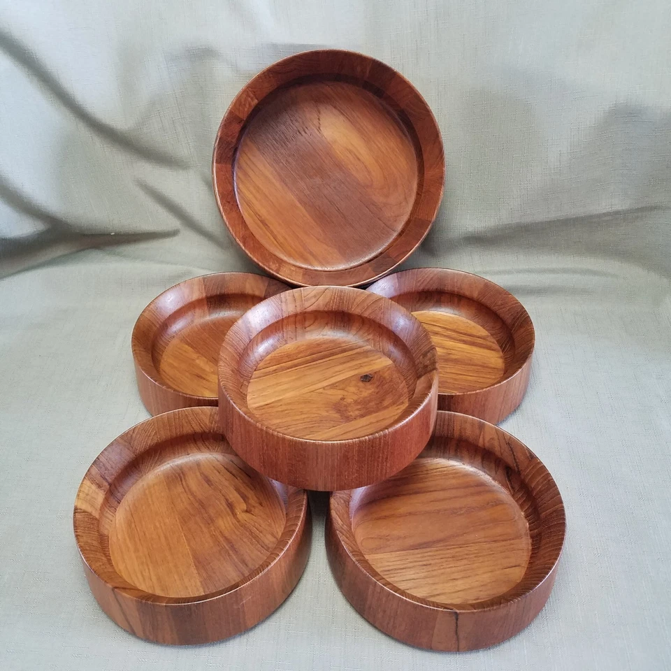 Juego de 6 tazones de madera Dansk International JHQ un tazón para servir y cinco tazones de 7 1/4" Foto 2 de 4