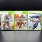 Transformers Xbox 360 3 Game Lot: War & Fall of Cybertron + Dark of the Moon CIB
