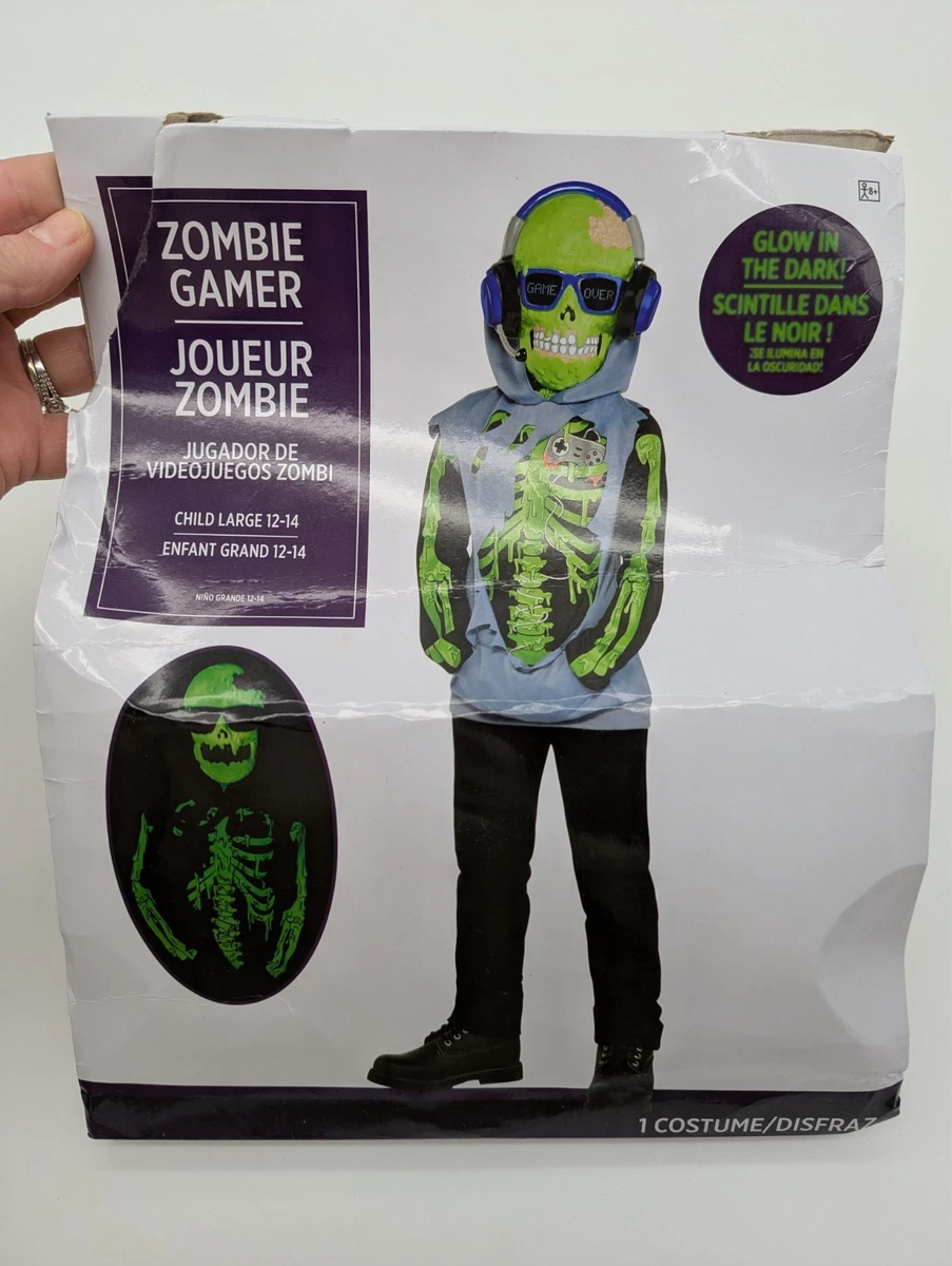 Disfraz De Gamer Para Niño – Mono Futurista Con Máscara, Talla 8-10 Años, Perfecto Para Halloween Y Fiestas De Disfraces