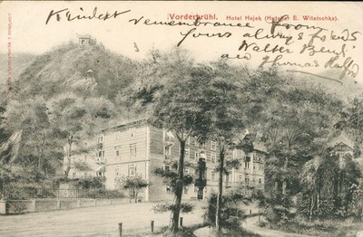 Modling Hotel Hajek Vintage AK Österreich Modling Vorderbruhl Wien