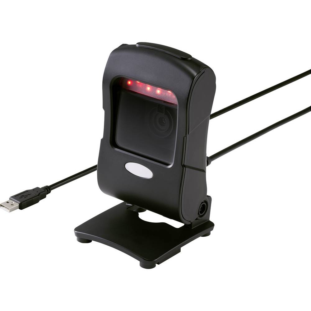 Lecteur de code-barres 2D filaire Renkforce noir avec imagerie pour bureau
