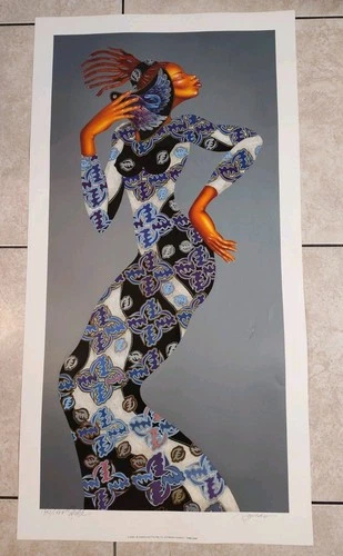 2003 Charles Bibb Lady Locks Giclee Print - 1350/1500 Signed