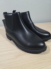 Cat  Jack Kids Tanner Chelsea Boots Black Zip Size 2 Youth Classic Comfort New.