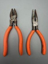 Lot Of 2 ~ Cornwell Pliers CPL-1290 & CPL-1285 Orange Handle 