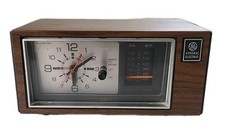 VTG General Electric GE 7-4550D Clock Radio Missing Knob Tested Works J12