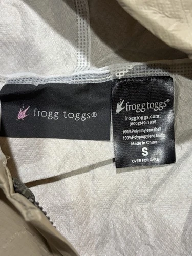Frogg Toggs Womens Ultra-Lite2 Rain Suit Small Khaki Jacket Pants Packable New image 3