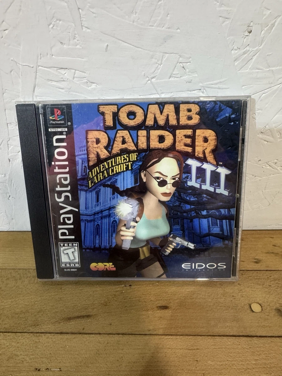 Tomb Raider III : Les Aventures De Lara Croft Sur PS1 – Complet (boîte, Livret, Disque), Bon état