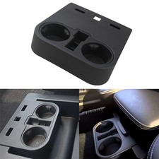Center Console Floor Cup Holder Insert Fitment 2015-2020 Ford F150 F250 F350 ...