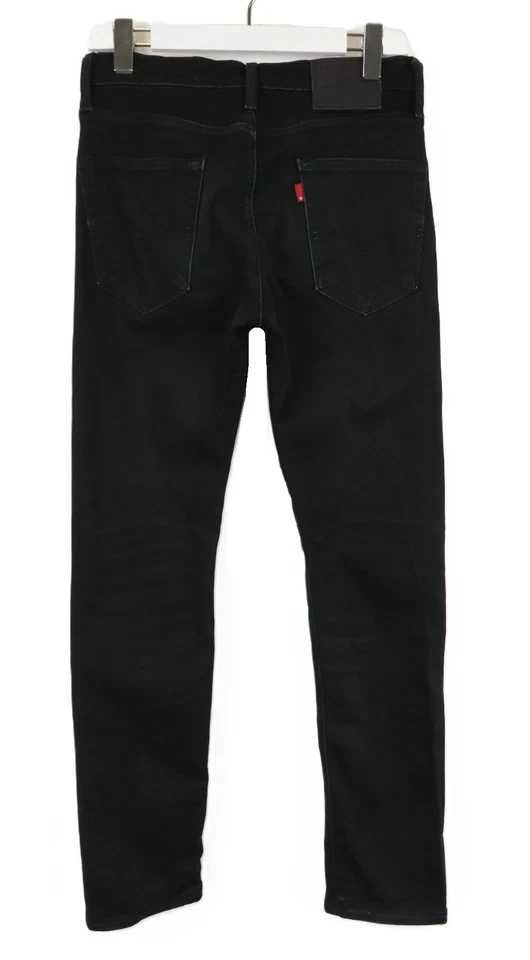 LEVI's 502 Jeans Men's W30/L32 Zip Fly Black Denim Stretch Slim Tapered Fit - Image 2 of 4
