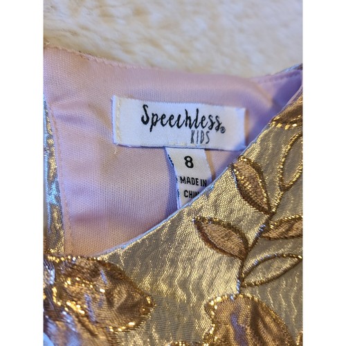 Speechless kids jacquard bodice formal hi low pink dress Sz 8 - Picture 4 of 6