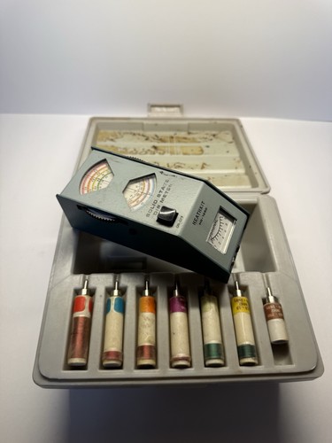 VINTAGE Heathkit HD-1250 Ham Radio Dip Meter With Case & Coils 1.5-250 MHz