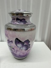 Urn for Ashes for Woman Men, Cremation Urns , Large Size, Purple Butterfly