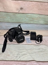 Nikon Coolpix P520 18.1MP Digital Camera Black Tested Working (a0)