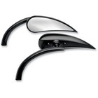 Arlen Ness Left Black Rad II Teardrop Mirror 13 400