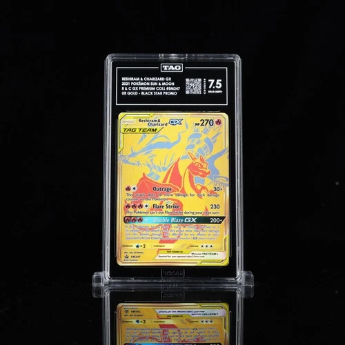 Reshiram & Charizard GX - Promo SM Promos SM247  TAG 7.5 Pokemon